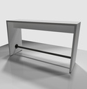 Table console haute blanche 2500 x 600 x ht1100 m/m ép 38 m/m (copie)