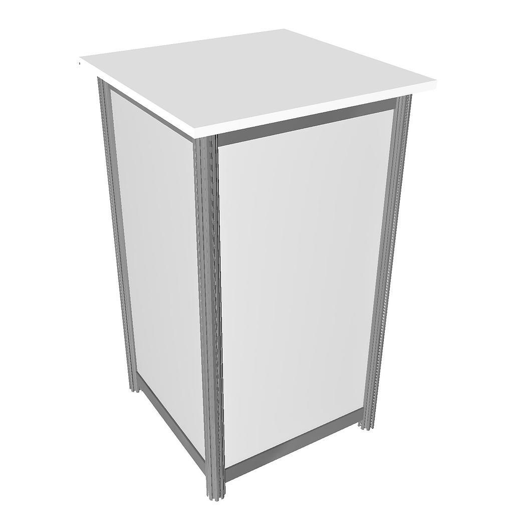 (IG) Comptoir modulaire d'appoint droit 0.5 x 0.5 x ht 1.05 m